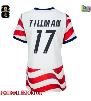 Förenta stater Malik Tillman #17 Hemmatröja Dam VM 2026 Kortärmad
